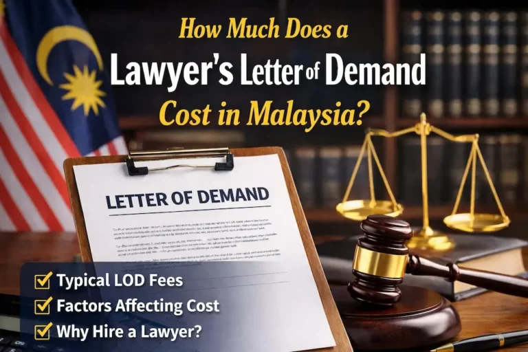 letter of demand cost in Malaysia article