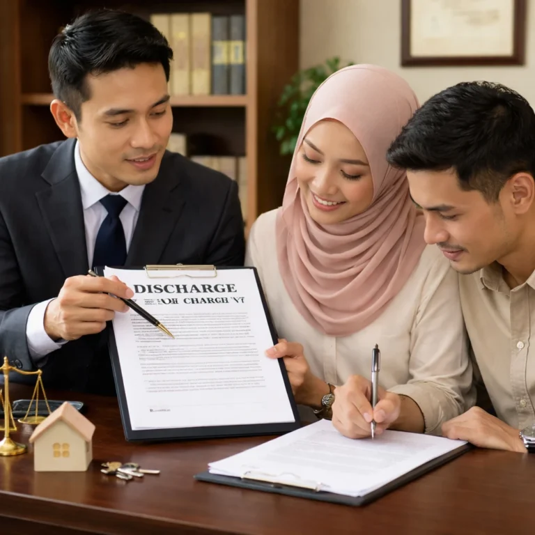 Discharge of Charge legal document for property loan settlement in Malaysia